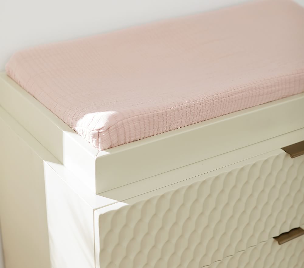 West Elm x PBK Organic Matelasse Changing Pad Cover Pottery Barn